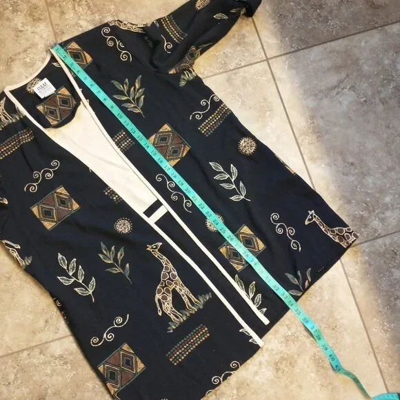 Women's R&M Richards by Karen Kwong Vintage Giraffe African Inspired Size 18 - Picture 12 of 16